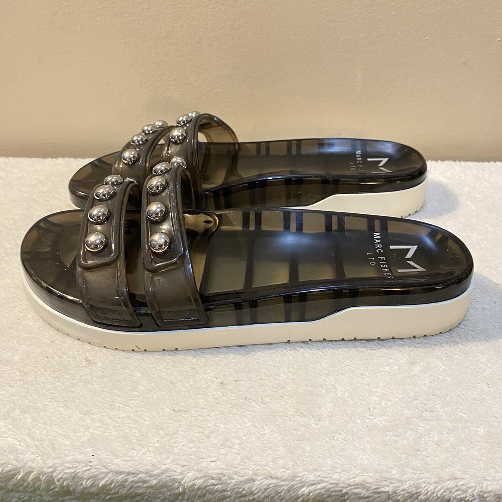 Marc Fisher LTD Womens 9 Trent Embellished Flats Slide Sandals Shoes‎ BHFO5675 - Picture 2 of 7